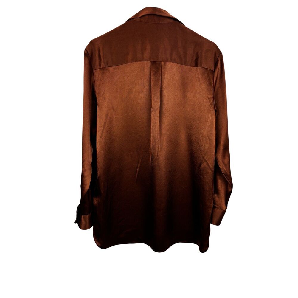 Babaton Brown Triacetate Blend Top - Size XS - Excellent Condition - Picture 3 of 7